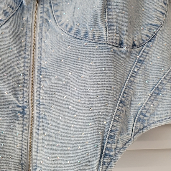 AFRM x Revolve NWT Iris Top In Crystal blue Wash. - Picture 9 of 12